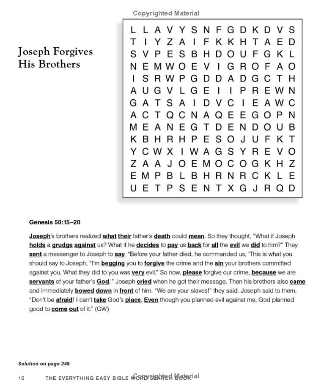 The Everything Easy Bible Word Search Book for All Ages