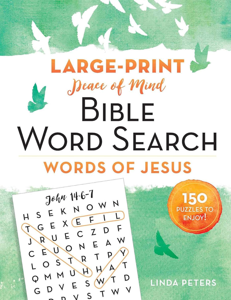 Peace of Mind Bible Word Search: Words of Jesus Large Print