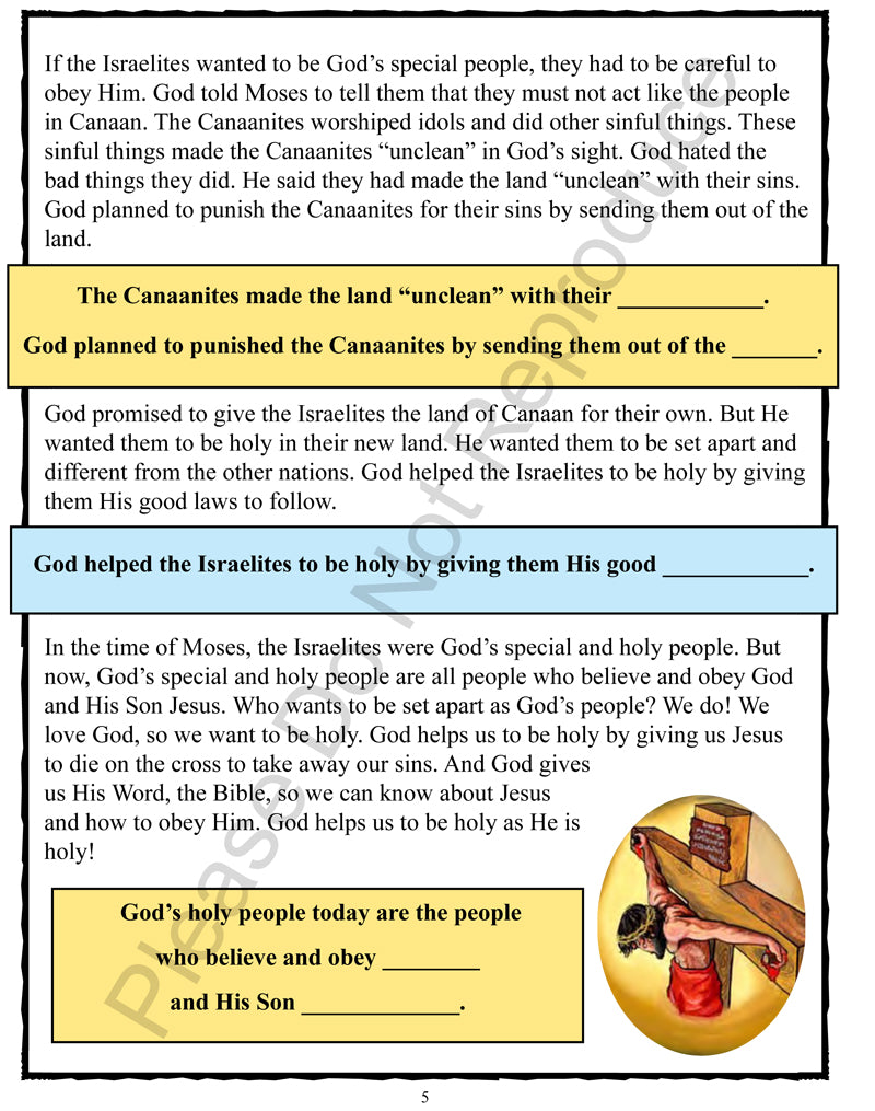 Take Time to be Holy - Leviticus-Numbers