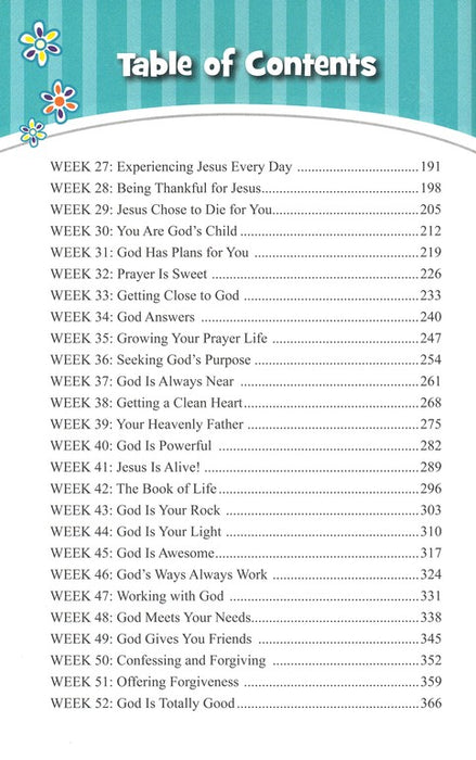 God and Me! A 52 Week Devotional for Girls Ages 6-9