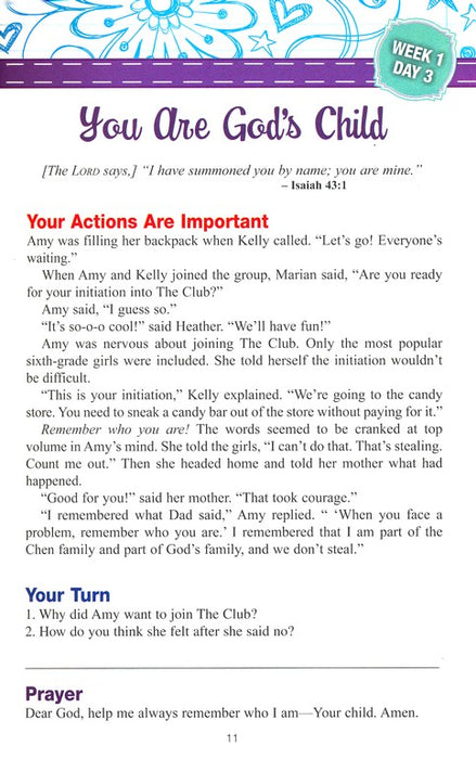 God & Me! 52 Week Devotional for Girls Ages 10-12