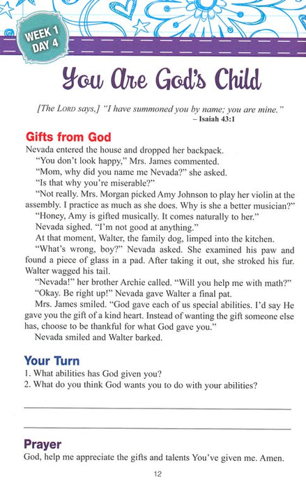 God & Me! 52 Week Devotional for Girls Ages 10-12