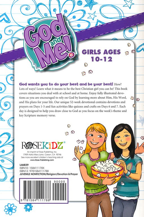 God & Me! 52 Week Devotional for Girls Ages 10-12
