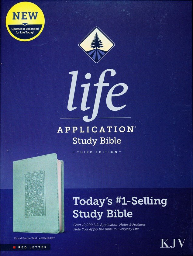 KJV Life Application Study Bible Teal Leatherlike