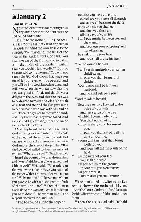 The One Year Bible - ESV