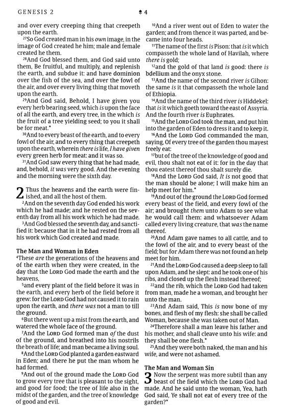 KJV Thinline Large Print Reference Bible, Black Genuine Leather Indexed
