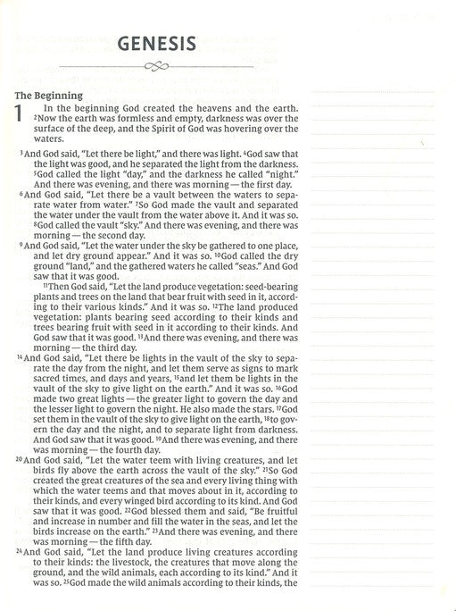 NIV Journal the Word Bible Teal Floral Leathersoft