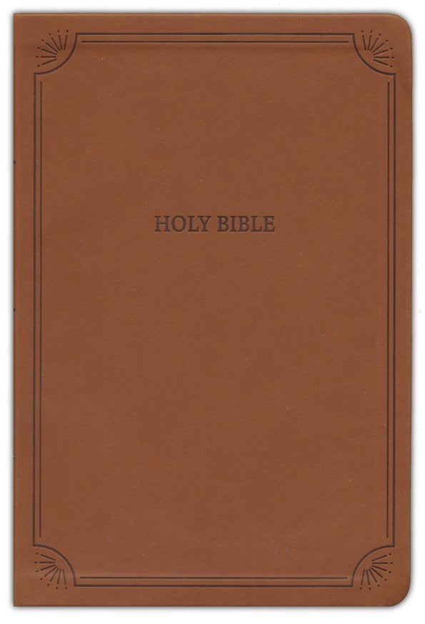 NASB 2020 Large Print Value Thinline Bible - Brown Leathersoft