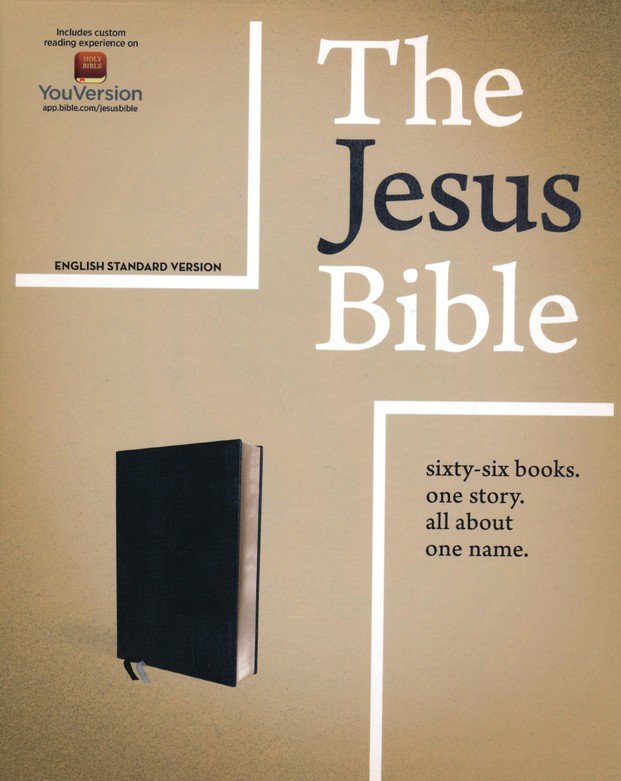 ESV The Jesus Bible Black Leathersoft (op)