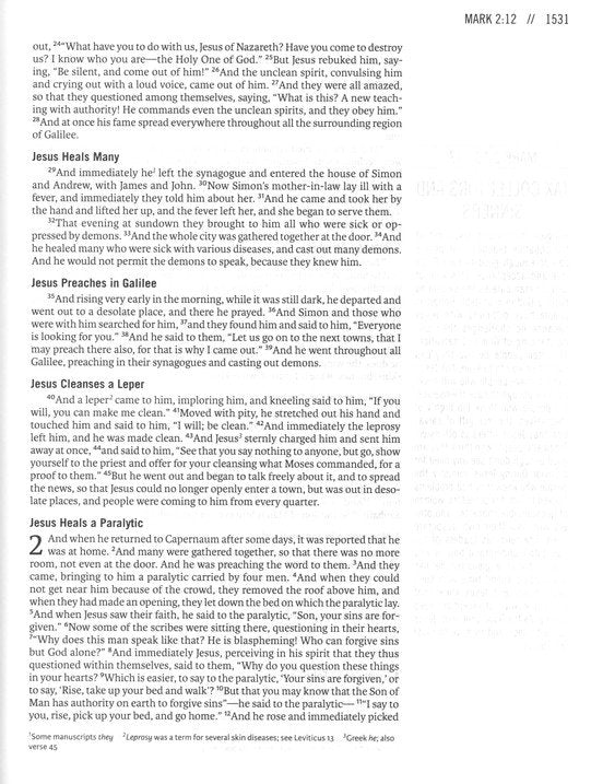 ESV The Jesus Bible Black Leathersoft (op)