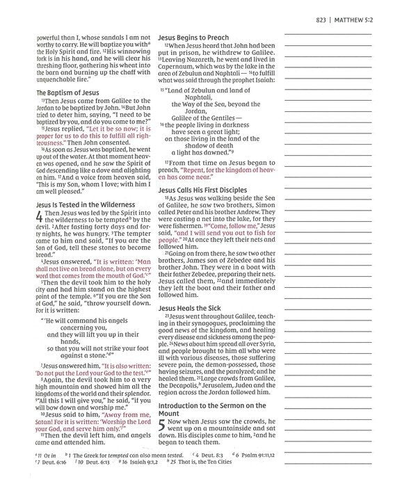 NIV Journal the Word Double-Column Bible Mint Cloth over Board