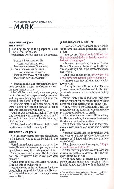 NASB Thinline Bible 2020 Black Leathersoft