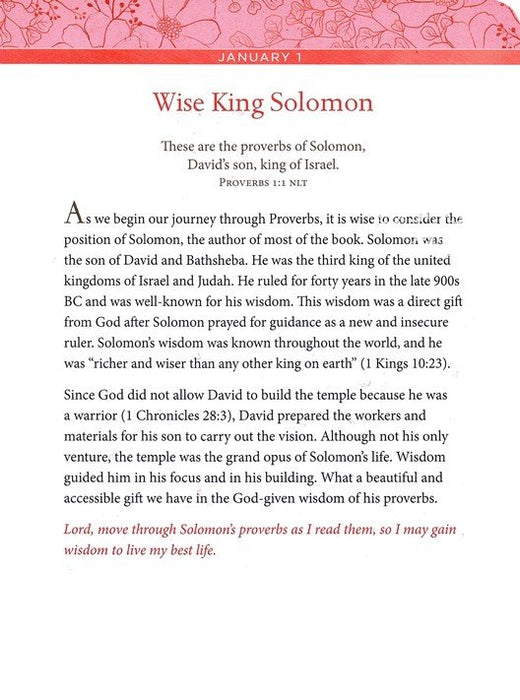 Daily Wisdom for Women: A 365-Day Devotional