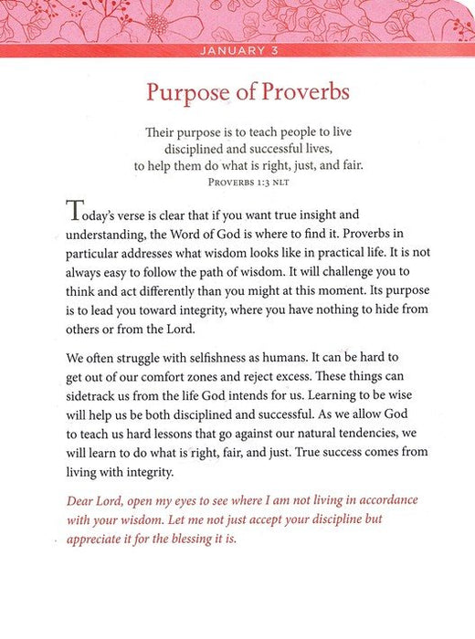 Daily Wisdom for Women: A 365-Day Devotional