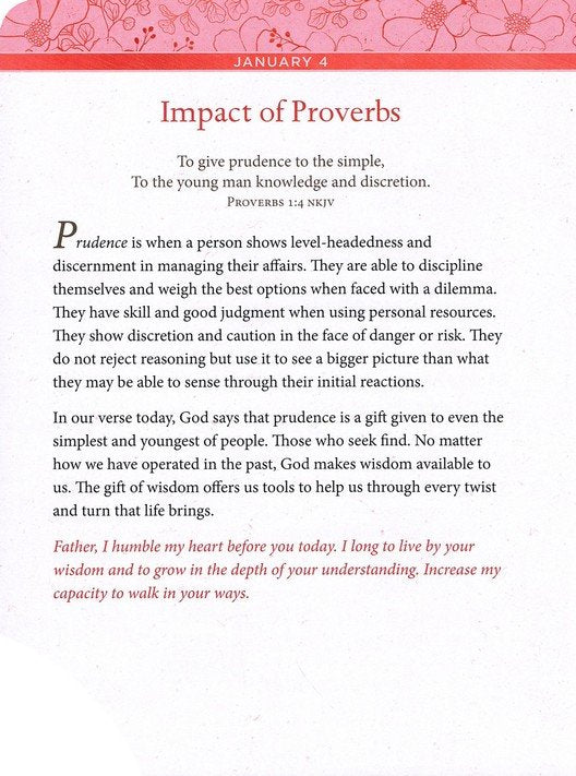 Daily Wisdom for Women: A 365-Day Devotional