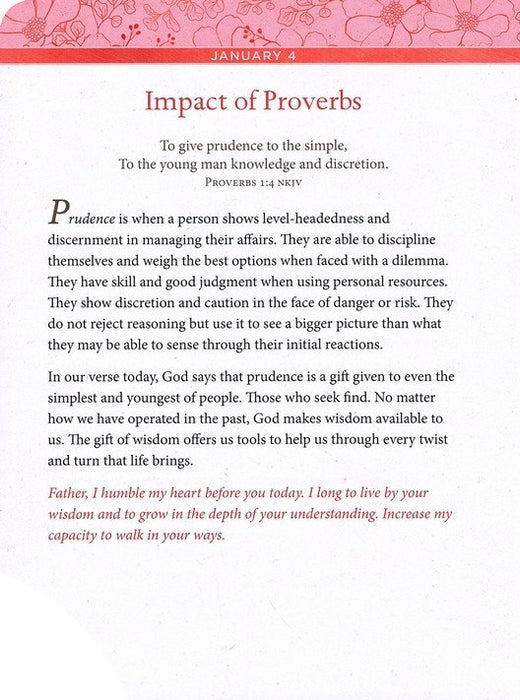Daily Wisdom for Women: A 365-Day Devotional