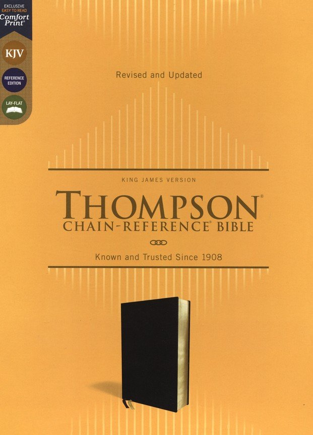 KJV Thompson Chain Reference Bible - Black Bonded Leather *