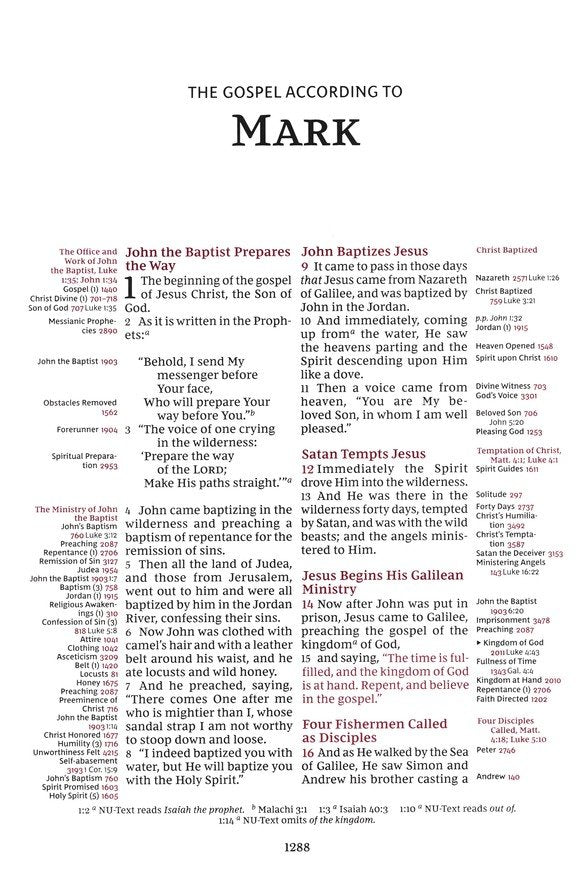 NKJV Thompson Chain Large Print Ref Bible, Brown Leathersoft