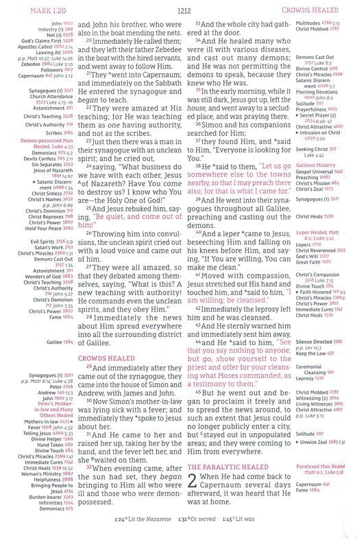 NASB 1995 Thompson Chain Ref Bible Brown Leathersoft