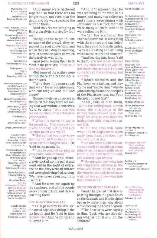 NASB 1995 Thompson Chain Ref Bible Brown Leathersoft Indexed