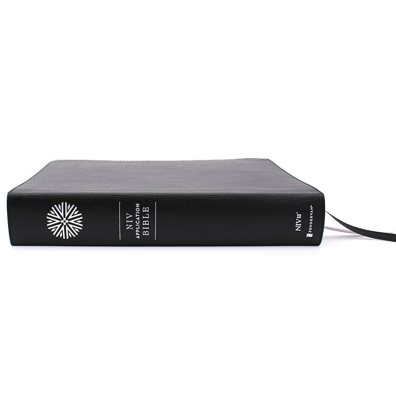 NIV Application Study Bible Black Bonded Leather