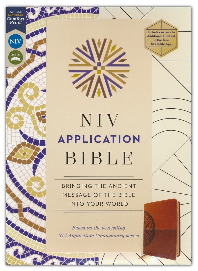 NIV Application Study Bible Brown Leathersoft
