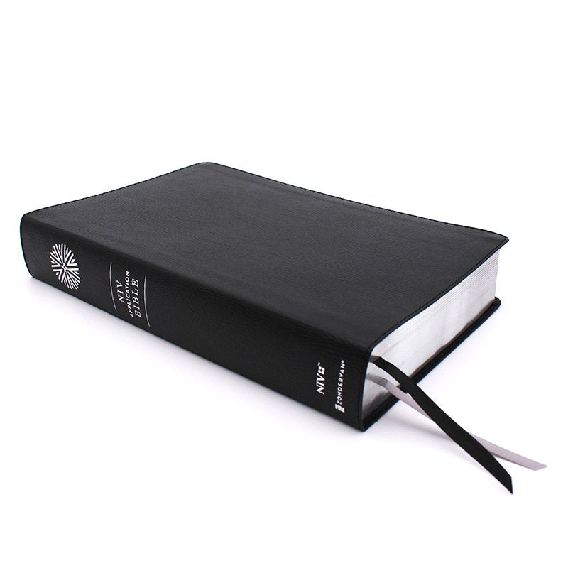 NIV Application Bible Large Print Black Bonded Leather