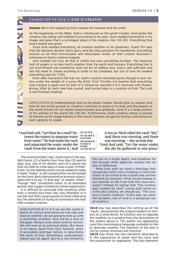 NIV Application Bible Large Print Black Bonded Leather