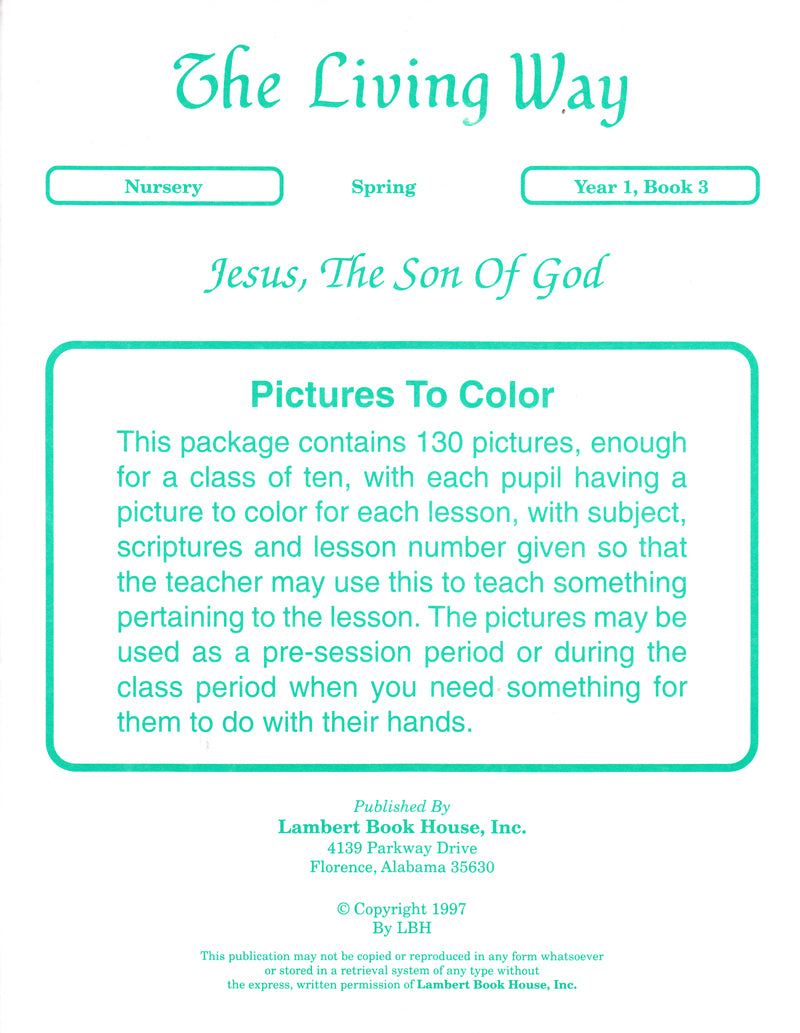 Nursery 1:3 - Jesus, The Son of God