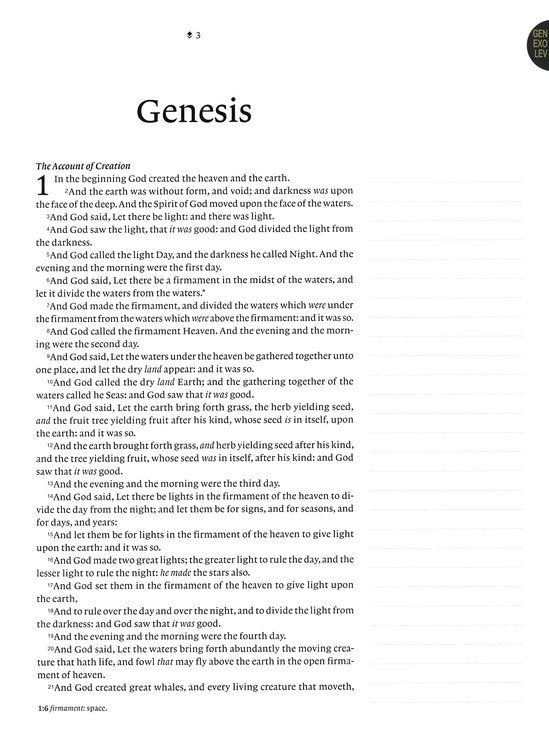 KJV Wide Margin Large Print Journal Bible Pink Rose, Indexed