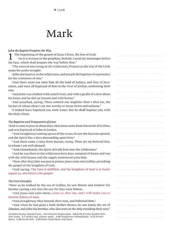 KJV Wide Margin Large Print Journal Bible Pink Rose, Indexed