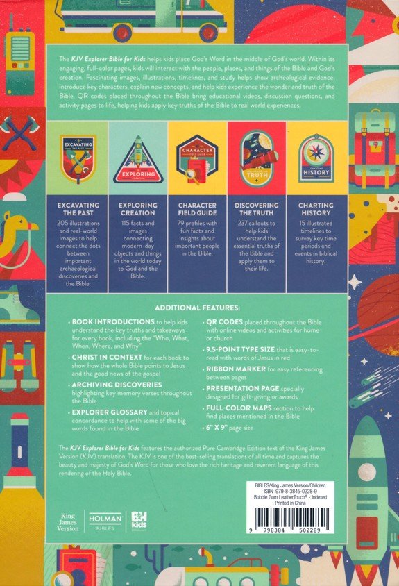 KJV Explorer Bible for Kids Bubblegum Pink Leathertouch Indexed