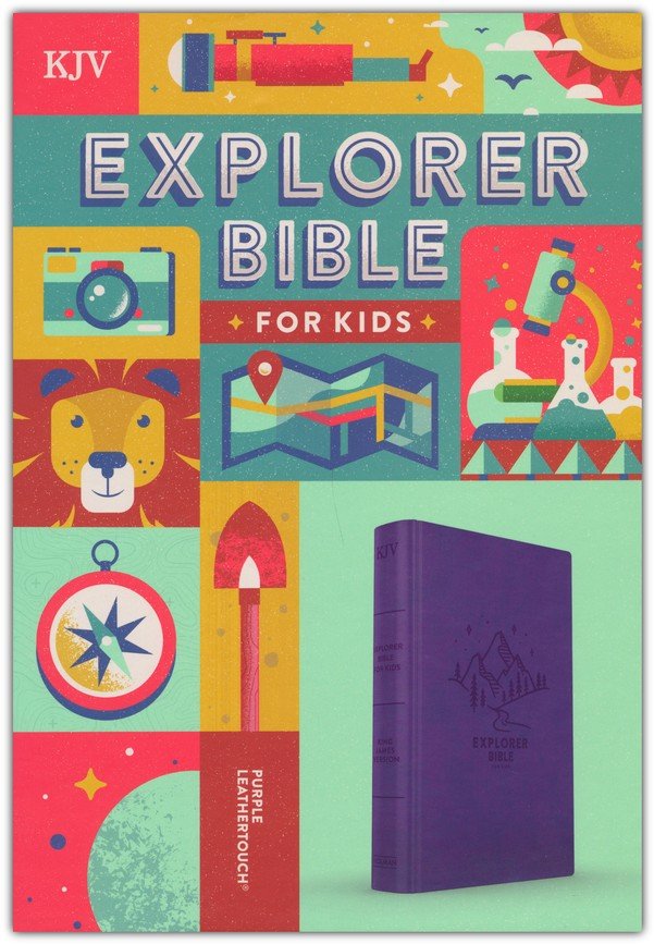 KJV Explorer Bible for Kids Purple Leathertouch Indexed
