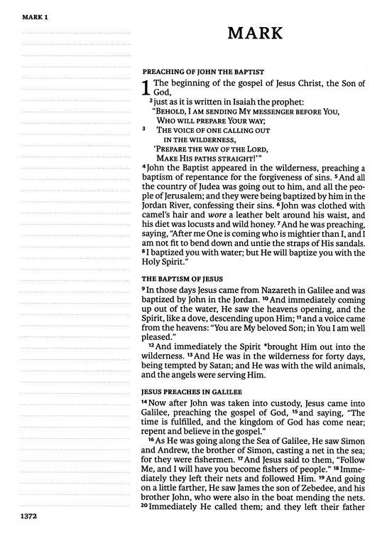 NASB 2020 Notetaking Bible Large Print Teal Suedesoft LeatherTouch