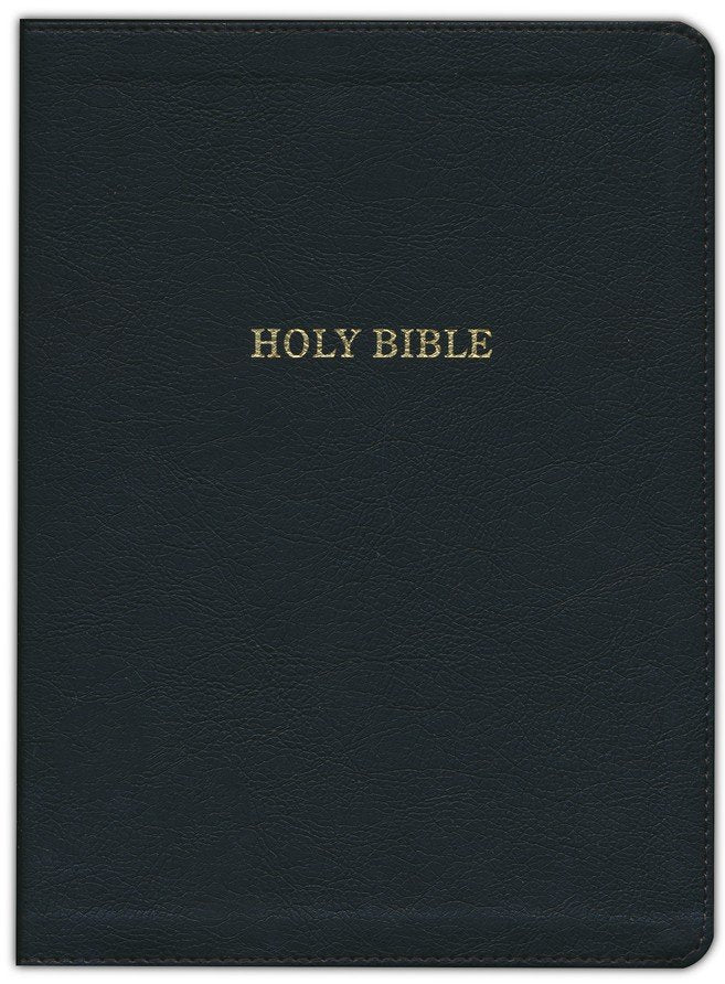 KJV Large Print Study Bible Black LeatherTouch (Full-Color)