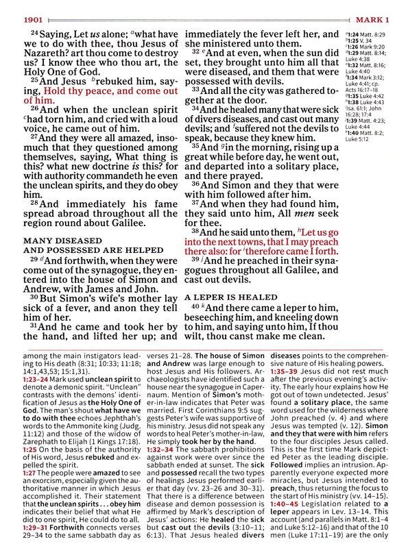 KJV Large Print Study Bible Saddle Brown LeatherTouch (Full-Color)