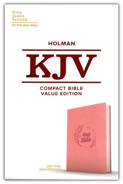 KJV Value Edition Compact Bible Pink LeatherTouch