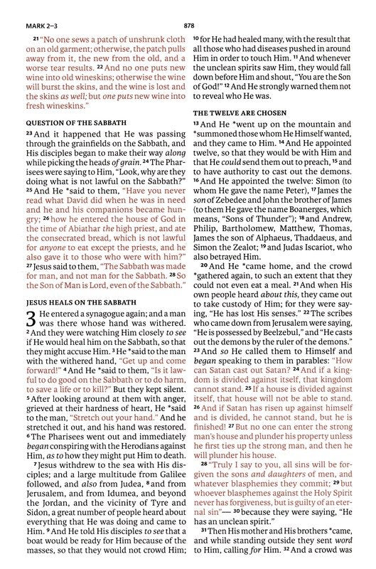 NASB 2020 Large Print Value Thinline Bible - Charcoal Leathersoft