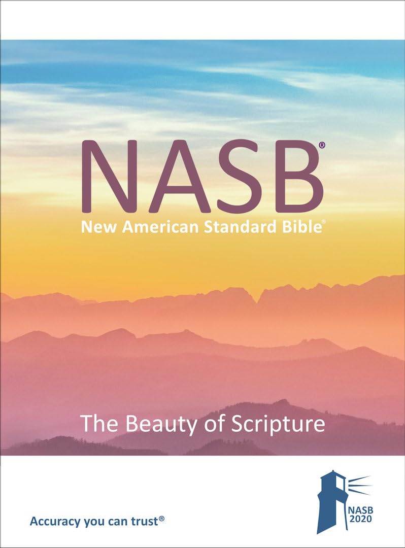 NASB 2020 The Beauty of Scripture Wide Margin Bible Tan Leatherflex