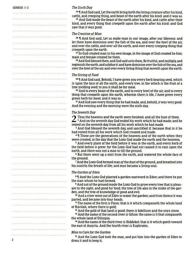 KJV Large Print Notetaking Bible Sage Suedesoft Leathertouch