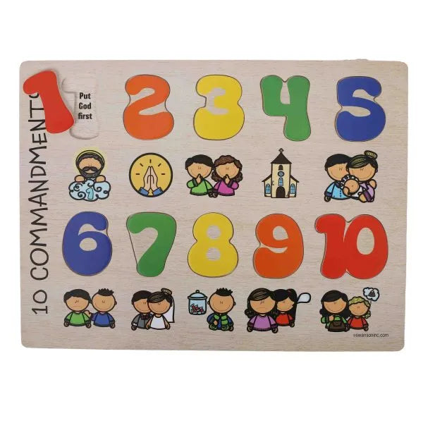 The 10 Commandments Wooden Puzzle