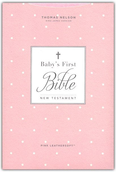 KJV Baby's First New Testament Pink Leathersoft