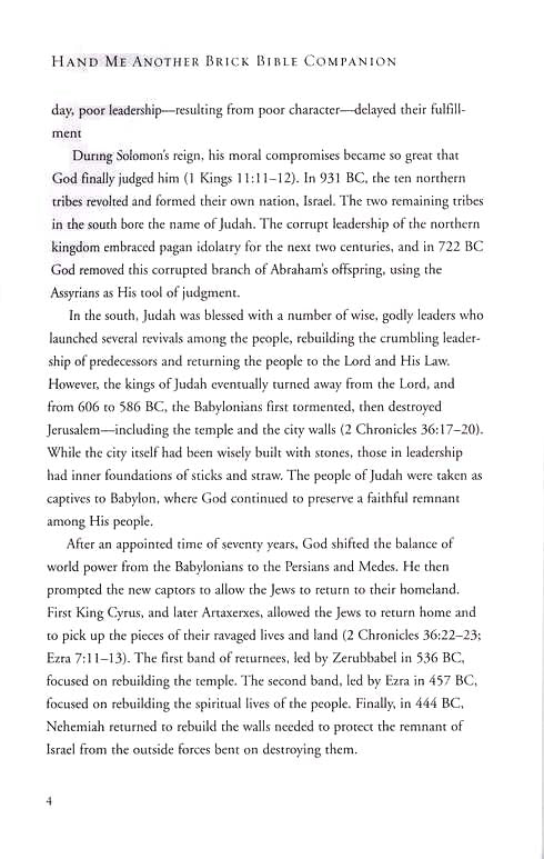 Hand Me Another Brick Bible Companion: How Effective Leaders Motivate