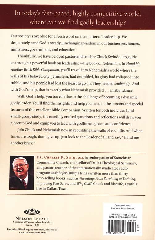 Hand Me Another Brick Bible Companion: How Effective Leaders Motivate