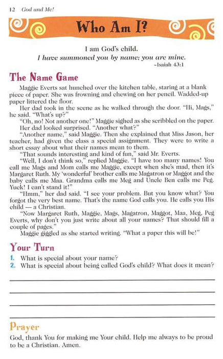 God and Me! V. 1 Devotions for Girls Ages 10-12