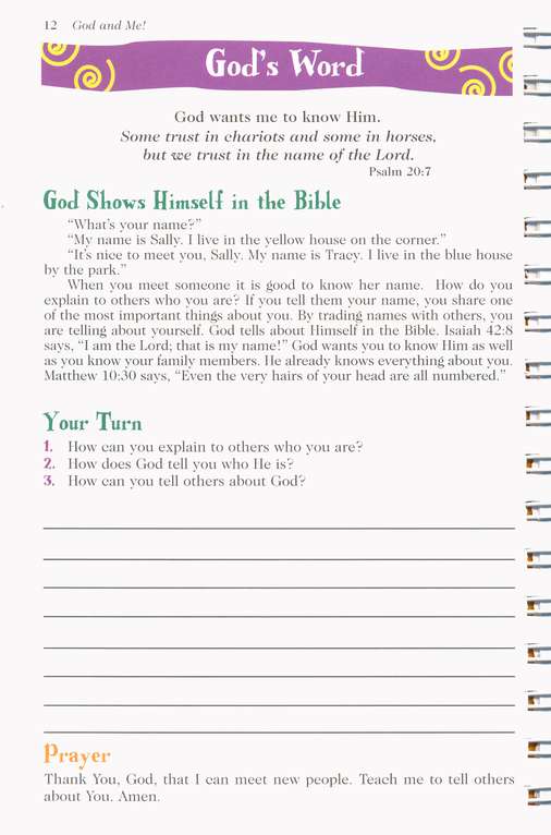God and Me! V. 1 Devotions for Girls Ages 6-9