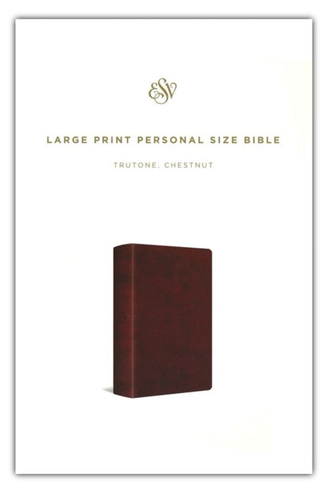 ESV Large Print Personal Size Bible TruTone, Chestnut