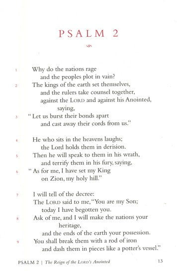 ESV The Psalms Black Top Grain Leather