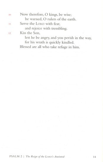 ESV The Psalms Black Top Grain Leather