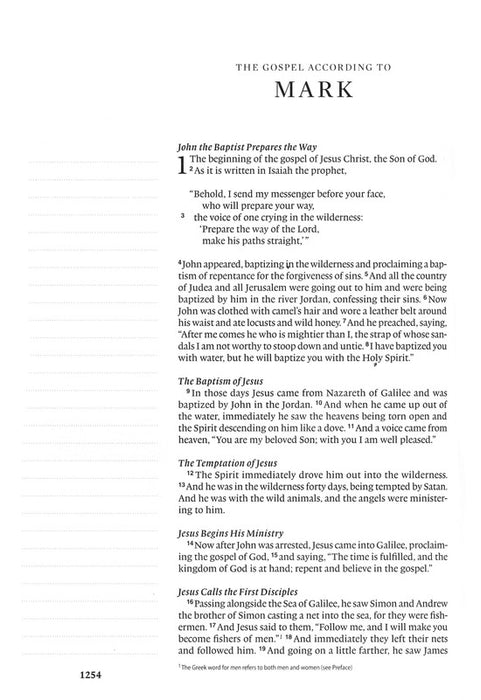 ESV Single Column Journaling Bible, Large Print, Brown Natural Leather w/Leather Strap